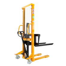 Xilin hand hydraulic operated cargo lifting stacker with adjustable forks